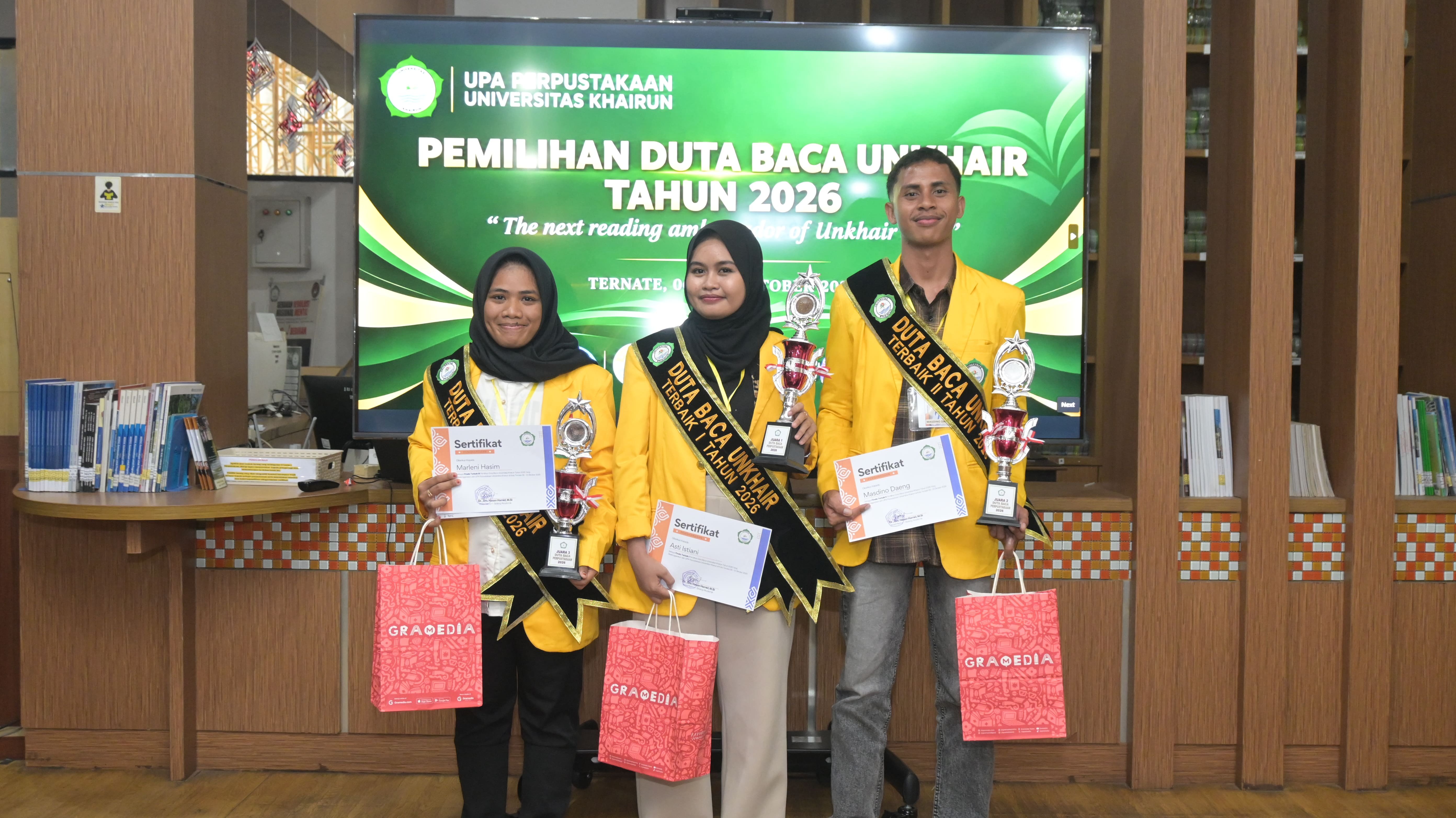 Pemilihan Duta Baca Universitas Khairun Tahun 2026